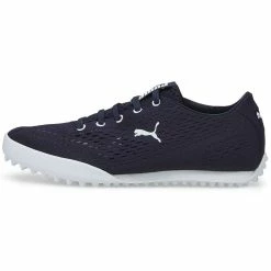 Puma Women's Monolite Fusion Slip-On Golf Shoes Navy Blazer/White