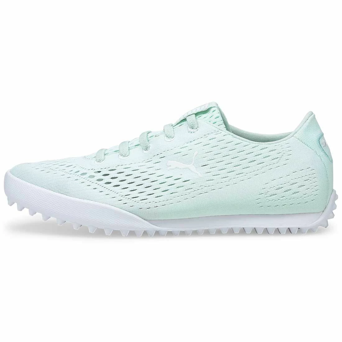 Puma Women's Monolite Fusion Slip-On Golf Shoes Soothing Sea/White