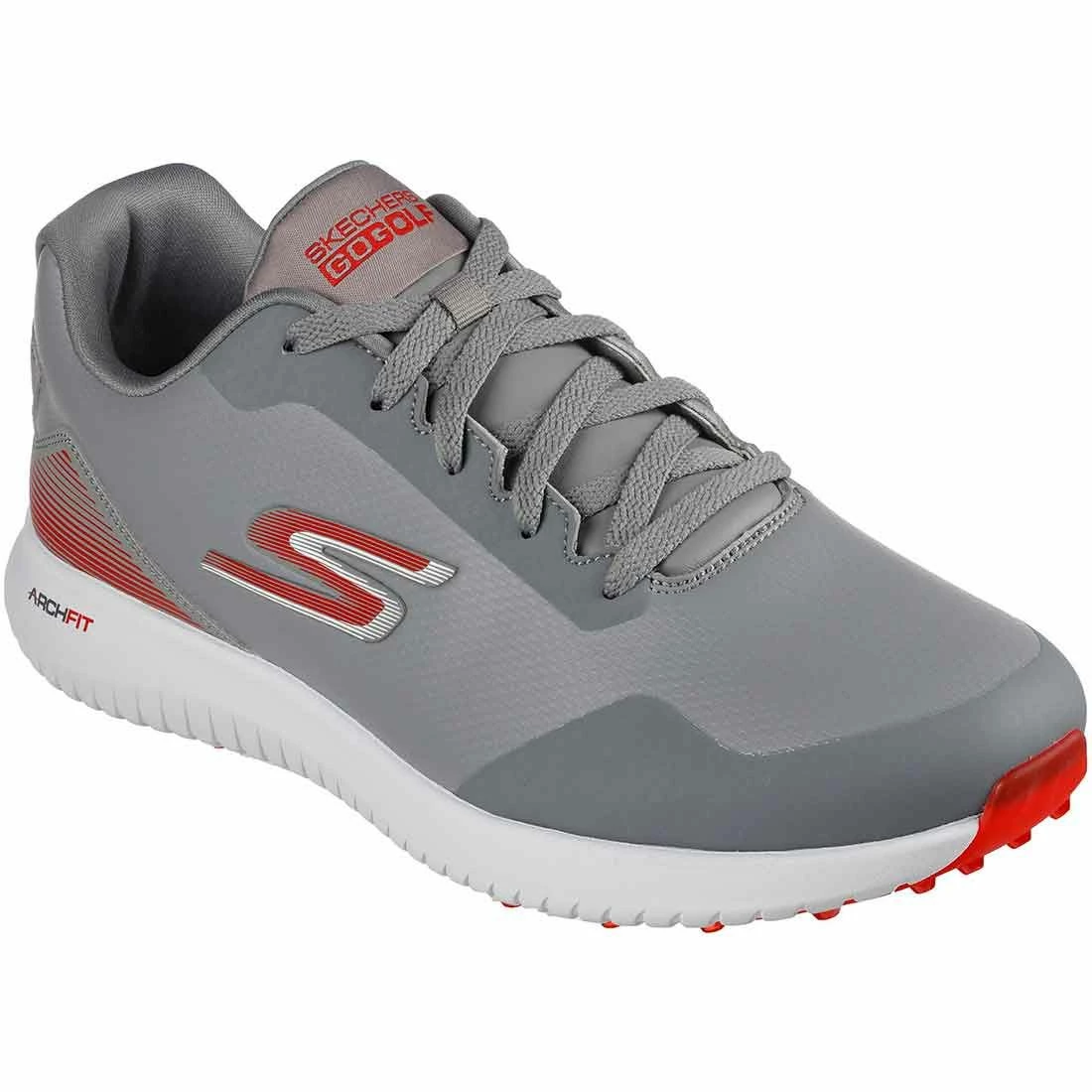 Skechers GO GOLF Max 2 Golf Shoes Grey/Red - Image 3