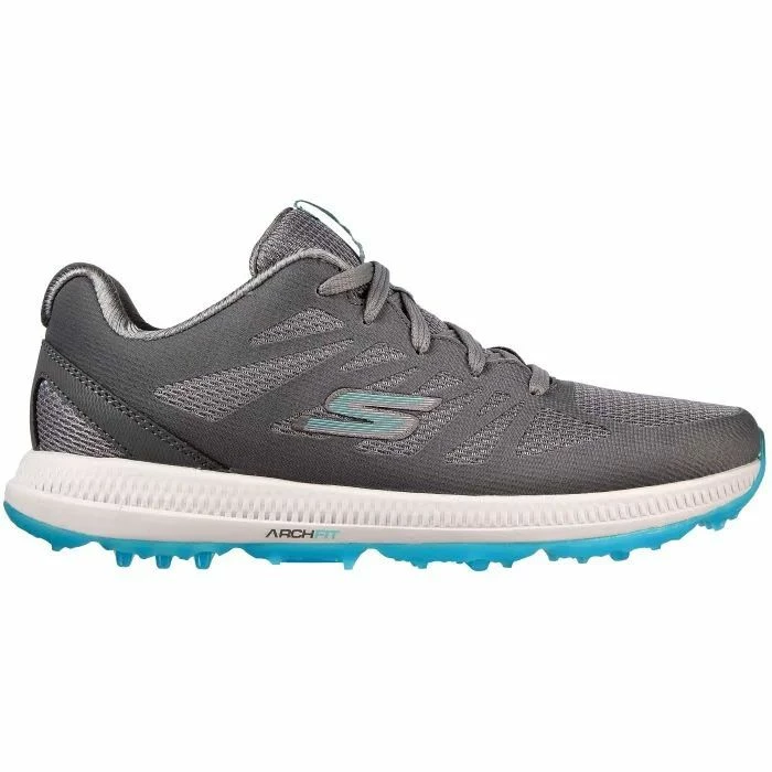 Skechers Women's GO GOLF Elite 5 Score Golf Shoes Grey/Aqua