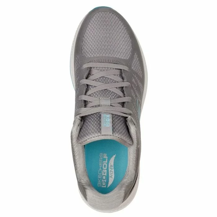 Skechers Women's GO GOLF Elite 5 Score Golf Shoes Grey/Aqua - Image 4