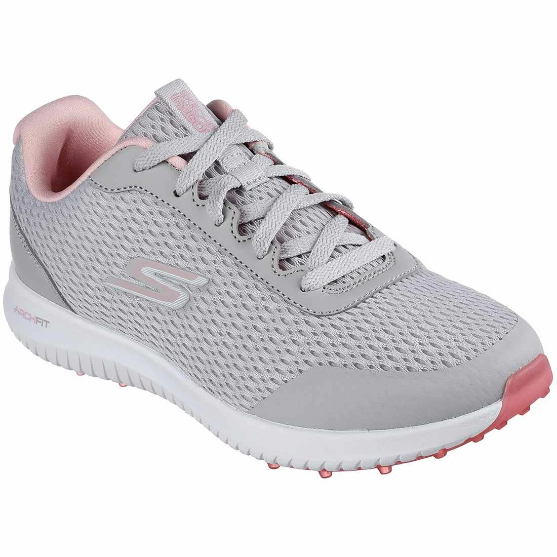 Skechers Women's GO GOLF Max Fairway 3 Golf Shoes Grey/Pink - Image 3