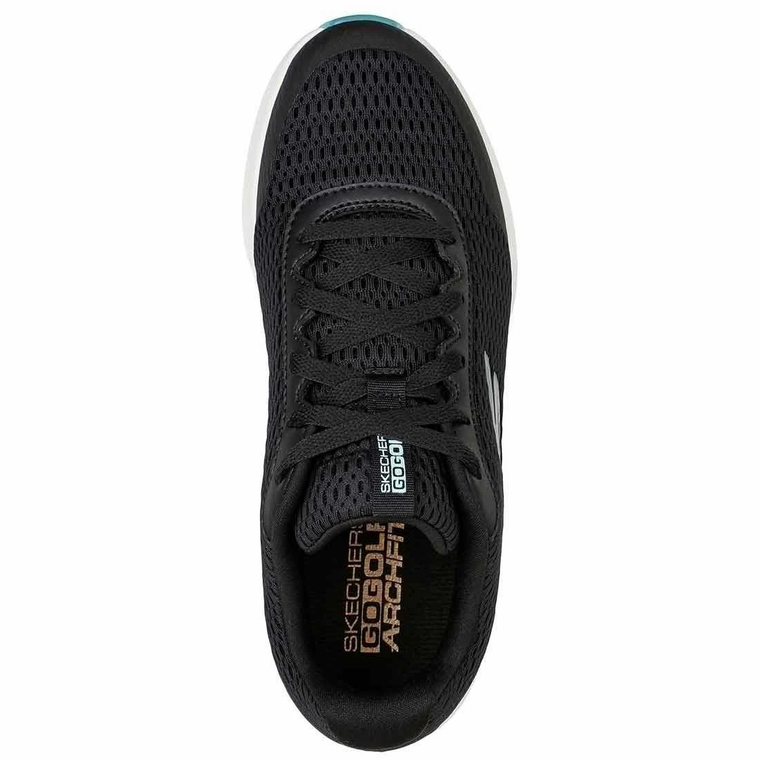 Skechers Women's GO GOLF Max Fairway 3 Golf Shoes Black/Turquoise - Image 4